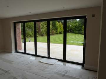 Internal view of our cEntor C1 Bi fold door. Kitchen area . see external photos